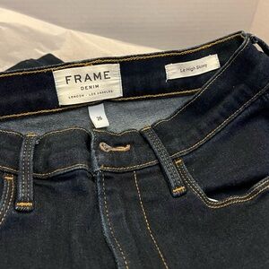 26 Frame Denim Le High Skinny Dark Indigo Jeans